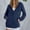 Navy, variant on YODETEY Women's Fleece Zip Up Hoodies, No Boundaries Fall Zip Up Long Sleeve Drawstring Jackets with Pocket, Oversized Lightweight Hoodies for Women,Black,S