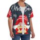 thumbnail image 2 of Balery Cute Christmas Gnomes (2) Camisa Casual de Manga Corta con Botones para Hombre, Texturizada, Estilo Cubano, para Playa, Verano-Medium, 2 of 5