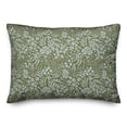 thumbnail image 2 of Creative Products Green Dainty Floral 20 x 14 Spun Poly Pillow, 2 of 3
