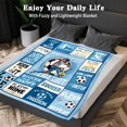 thumbnail image 4 of Football Gifts for Boys 8-12, Football Blanket for Boys, Football Gift for Men, Football Team Gifts, Birthday Gift for Football Lovers Fans Player, Football Throw Blanket 60" x 50", 4 of 5
