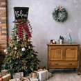 thumbnail image 4 of Christmas Tree Topper Hat Christmas Tree Nutcracker Decorations, Red Black Checkered Topper Hat, Xmas Holiday Winter Party Decoration Ornament Supplies, 4 of 8
