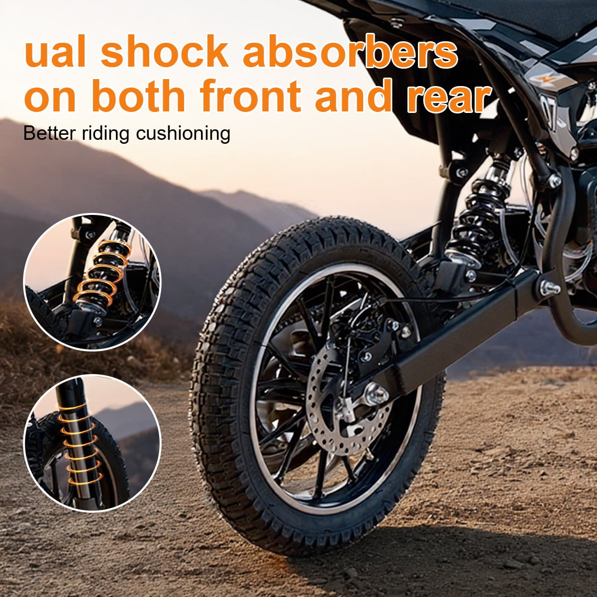 SAY YEAH Dirt Bike,50CC Gas Powered Off Road Dirt Bike for Kids 8-13,Weight Support Up to 200 LBS,25MPH Top Speed,Gray