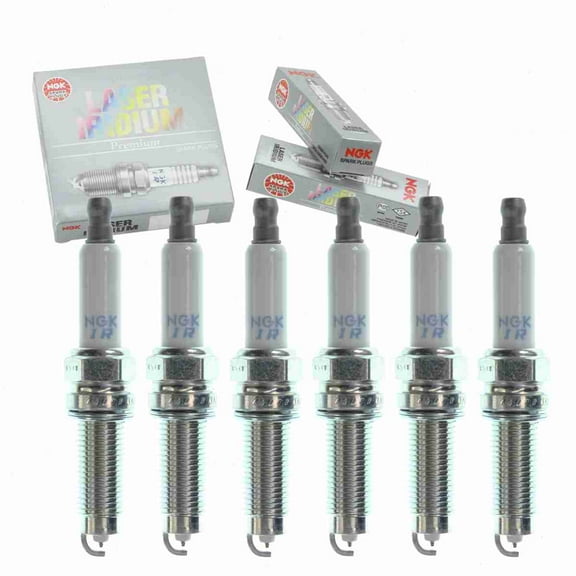 6 pc NGK 94290 Laser Iridium Spark Plugs for 101 905 622 A Ignition Wire Secondary Fits select: 2011-2014,2016-2018 PORSCHE CAYENNE