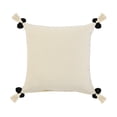 thumbnail image 6 of LR Home Gray Zeal Pom Throw Pillow, 6 of 10