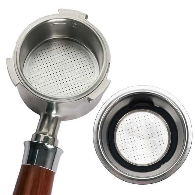 Canasta de portafilter premium de 51 mm para mácinas espresso de acero inoxidable de alto grado, agujeros de precisión de Corte láser, Ajuste universal para