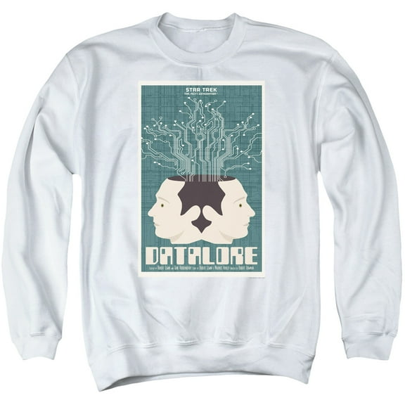 Star Trek Tng Season 1 Episode 13 Adult Crewneck Sweatshirt White