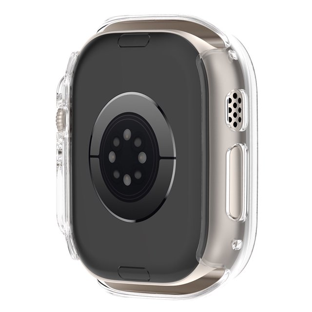 Cubierta dura del marco del parachoques del reloj inteligente de PC para Apple Watch Ultra 49 mm (blanco claro) Ehuebsd Para estrenar