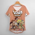 thumbnail image 6 of The Loud House Women's Shirt V-Neck Breathable Short-Sleeve T-Shirt Casual Fashion Tee Soft & Trendy Blouse S, 6 of 8