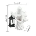 thumbnail image 3 of Fantasma de resina con linterna, estatua de mensajero del infierno, escultura de Halloween, decoración de jardín y patio, 3 of 12