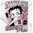 thumbnail image 2 of Betty Boop Kanji Hashtag Attitude Zip Hoodie Sweatshirt Women Brisco Brands S, 2 of 5