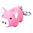 thumbnail image 2 of Naierhg Pig Style LED Light Sound Key Chain Keyring Car Bag Pendant Decoration Gift, 2 of 8