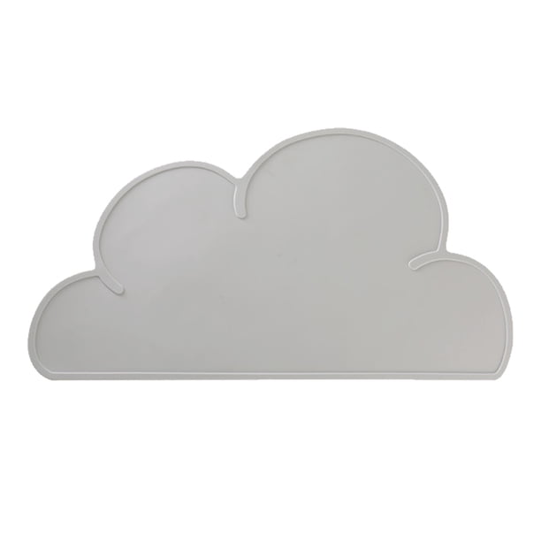 Mantel de silicona para niños, mantel individual en forma de nube, mantel impermeable antideslizante MFZFUKR BST3004132-2