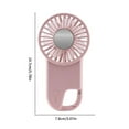 thumbnail image 3 of Handheld Fan Rechargeable With 3 Speed Adjustable Low Noise Cools Hand Helds Fan-Personals Mini Fan With Carabiner For Outdoor Travelling Indoor Office Home, 3 of 7