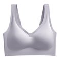thumbnail image 3 of Women's Seamless Wireless V Neck Everyday Bra, JIANLAI Wide Strap Comfort Soft Full Coverage Sleep Bra, 3 of 3