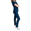 Medgear Skye Women's Stretch Scrub Set 5-Pocket Top and Straight Leg Pants