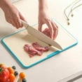 thumbnail image 4 of Extra Large Thick Silicone Cutting Board 12.6'' x 8.66'' Chopping Board Flexible Cutting Mats Dishwasher, 4 of 6