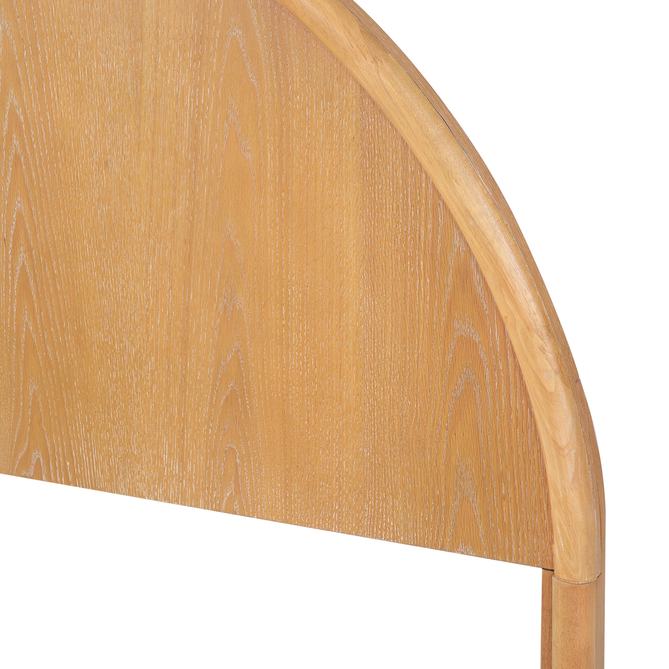 Christopher Knight Home King Platform Bed Frame with Arched Headboard, Rubberwood, Natural
