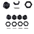 thumbnail image 6 of JWQFBC 4 Pieces RC Hex Hubs Hex Adapter Spare Parts Accs Replacement Aluminum Alloy DIY Black, 6 of 9