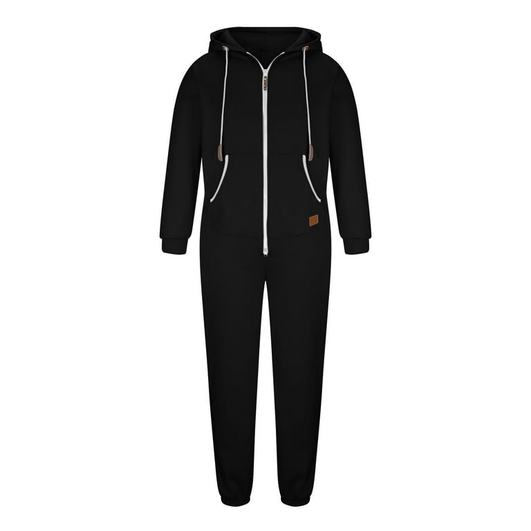Casual Sportswear Solid Pocket Hooded Collar Loose Jumpsuits(3 Colors) Casual Sportswear Solid Pocket Hooded Collar Loose Jumpsuits(3 Colors)