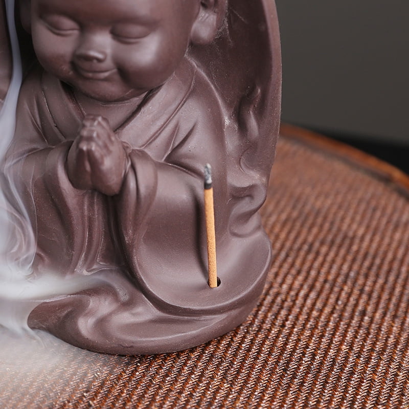 Purple Sand Urine Boy Backflow Incense Burner Creative Incense Burner Holder Office Home Zen Censer Aromatherapy Stove Ornaments