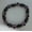 Purple, variant on Unisex Magnetic Hematite Stone Beaded Bracelet with Elastic Band Handmade Colorful Flat Beads