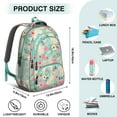 thumbnail image 5 of Golden Retriever Dog and Flowers Backpack for School,Cute School Bag,Schoolbag with Adjustable Shoulder Straps & Padded Back,16.9 Inch, 5 of 5