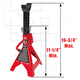 thumbnail image 2 of PAR DE TORRES PARA AUTO 3 TONELADAS BIG RED, 2 of 3