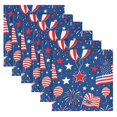 thumbnail image 3 of Iauyy Satin Napkins Set of 1- Usa Flag Balloon DIY Printing Decoration Cloth Napkin- Easy Care for Home/Party, 3 of 8