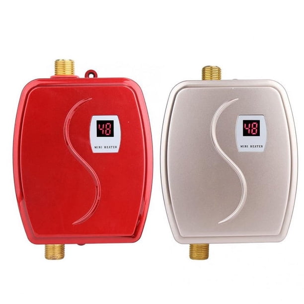 Grifo eléctrico de calentamiento instantáneo para cocina pequeña, hogar, pequeño, de calentamiento rápido, sin agua, almacenamiento de agua, entrada de agua Four Seasons