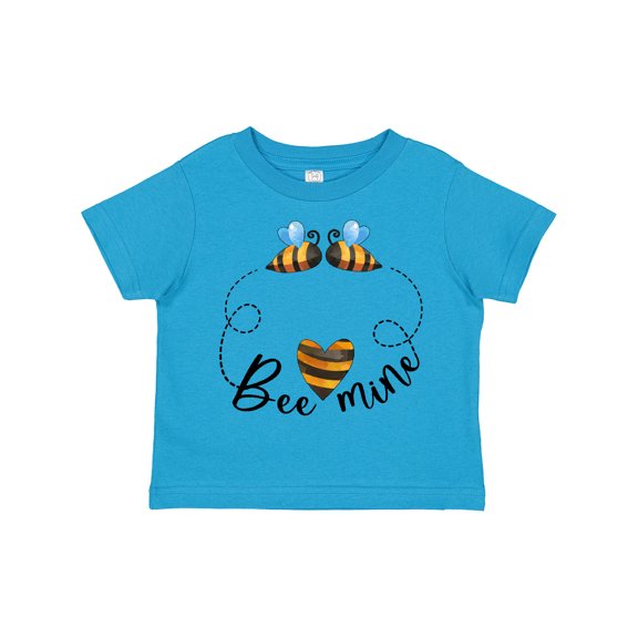 Inktastic Valentine’s Day Bee Mine Cute Bees and Heart Boys or Girls Toddler T-Shirt