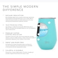 thumbnail image 6 of Simple Modern Spirit 12oz Wine Tumbler Glass with Lid - Vacuum Coffee Mug Stemless Cup 18/8 Stainless Steel -Caribbean, 6 of 7