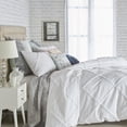 thumbnail image 5 of Porch & Den  Norris Lattice Cotton Duvet Cover White King, 5 of 5