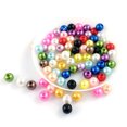 thumbnail image 4 of Pulsera de cuentas sueltas de perlas de simulación ABS con agujeros, cuentas redondas enteras, accesorios de joyería hechos a mano, 4 of 5