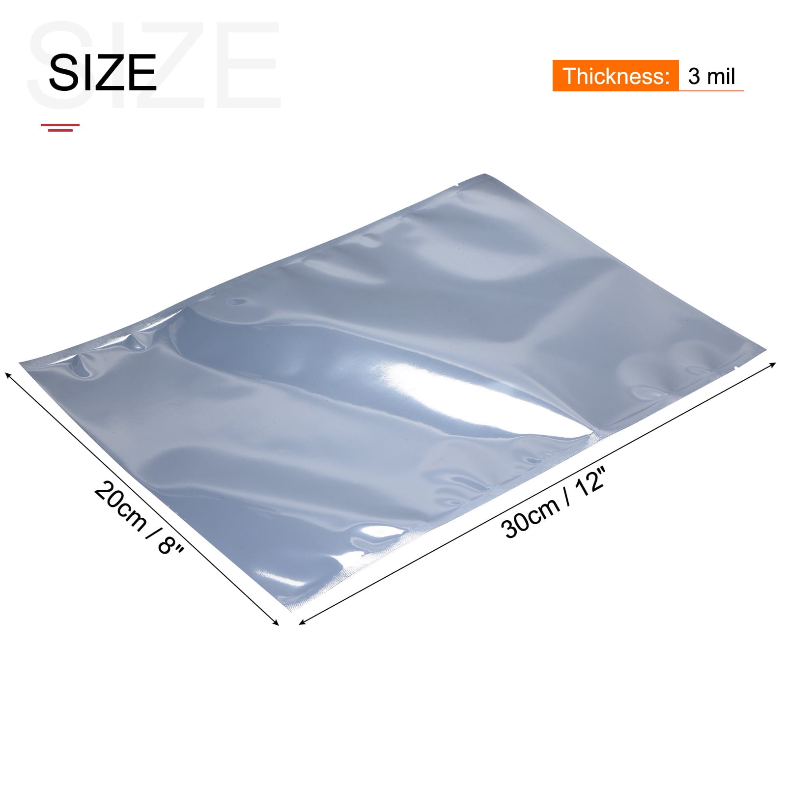 Unique Bargains Anti Static Bags Shielding Bag Open Top with Labels for Hard Drive HDD SSD 8" x 12"