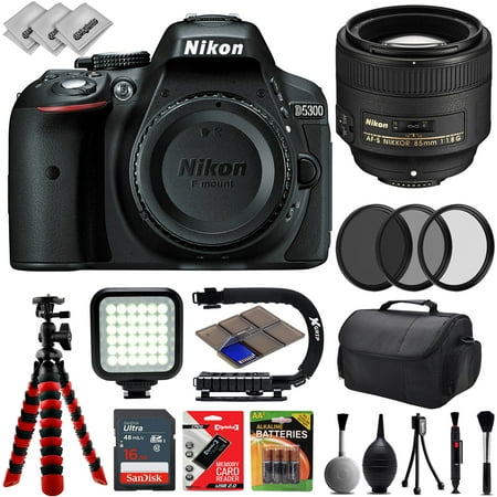 Nikon D500 Digital 4K 2160P SLR Camera w/ Nikon AF-S 85mm 1.8G Portrait Lens - 16GB - 26PC (Best Nikon For Portraits)