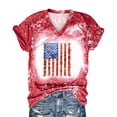 thumbnail image 3 of Midsumdr 4th of July T-Shirt Women American Flag Shirts Short Sleeve USA Independence Day Patriotic Tee Tops, 3 of 5
