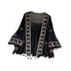 thumbnail image 1 of Cárdigan boho de mujeres, cubierta casual de playa de verano en la parte superior para vestidos de playa bikini negro, 1 of 8
