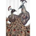 thumbnail image 3 of Peacock Partner II Painting Print on White Wood, 3 of 5