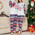 thumbnail image 1 of Conjunto de pijamas familiares navideños cómodo camisón navideño ropa para el hogar para padres e hijos, 1 of 9
