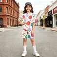 thumbnail image 5 of Grblisyd Back to School Outfits for Girls Kids Short Sleeve T-Shirts and Elastic Waist Shorts 2 Piece Summer Sets, 5 of 5