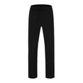 thumbnail image 6 of JTieacloth Casual Pants for Men Men's Slim Fit Business Pants Fashion Solid Pants Casual Flat Front Work Long Trousers Black, 6 of 6