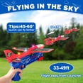 thumbnail image 3 of Juguete lanzador de aviones Onysurui, paquete de 3 con 3 pegatinas DIY, 3 of 7