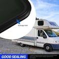 thumbnail image 4 of RV Fixed WINDOW, RV WINDOW Black Aluminum Alloy Frame Waterproof Tempered Glass Round Corner RV Fixed WINDOW For, 4 of 8
