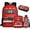 Fire Truck Red, variant on Jeiento Wolf Backpack for Boys 8-10 with Lunch Box Primary School Bag and Lunch Bag Galaxy Sky Kids Bookbag Age 10-12 Elementary Pencil Case Water Bottle Holder