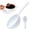 White, variant on Coffee Scoop, 1 Pc Plastic Coffee Measuring Spoons, 3.8'' Small Scoops for Canisters Tea Sugar Cereal Milk Powder Spices, Coffee Measuring Spoon Scoop, Coffee Scoop for Ground Coffee, Black 7g