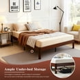 thumbnail image 5 of KATHY&BOB Full Size Wood Platform Bed Frame with Metal Legs, 14 inch Sturdy Heavy Duty Wood Bed Frames with Wooden Slats, Natural Classic Design, No Box Spring Needed, Easy Assembly, 5 of 10