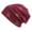 01-Red, variant on Unisex Fashion Winter Warm Knitted Slouch Beanie Hat Plus Velvet Windproof Cap