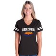 thumbnail image 1 of Womens Arizona Football V-Neck T-Shirt, 1 of 5