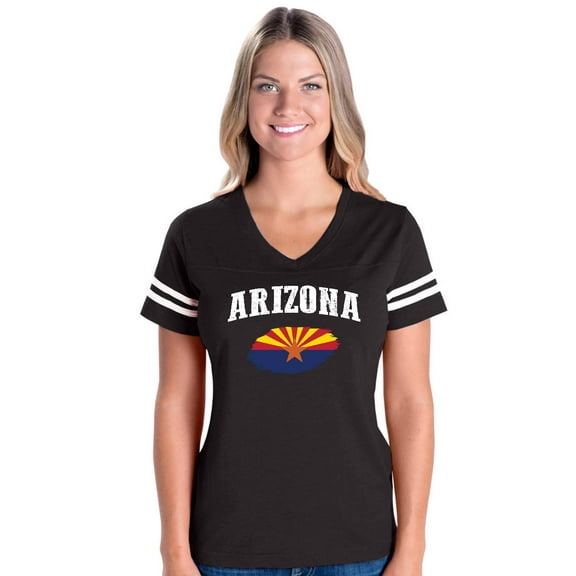 Womens Arizona Football V-Neck T-Shirt