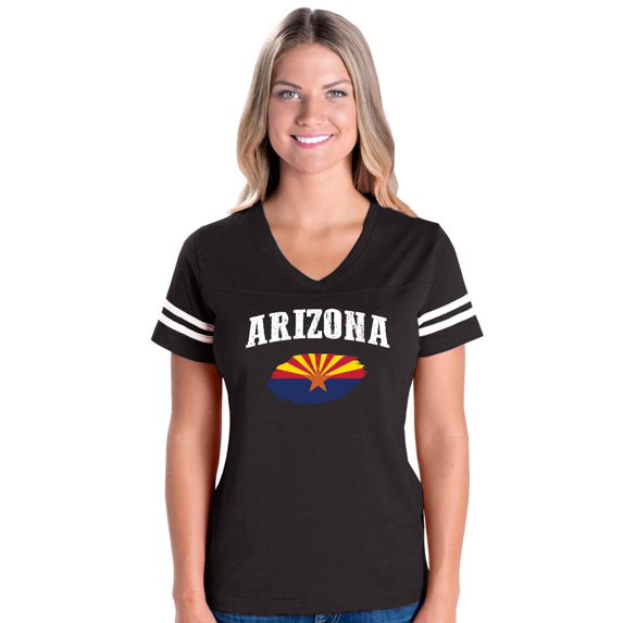 Womens Arizona Football V-Neck T-Shirt